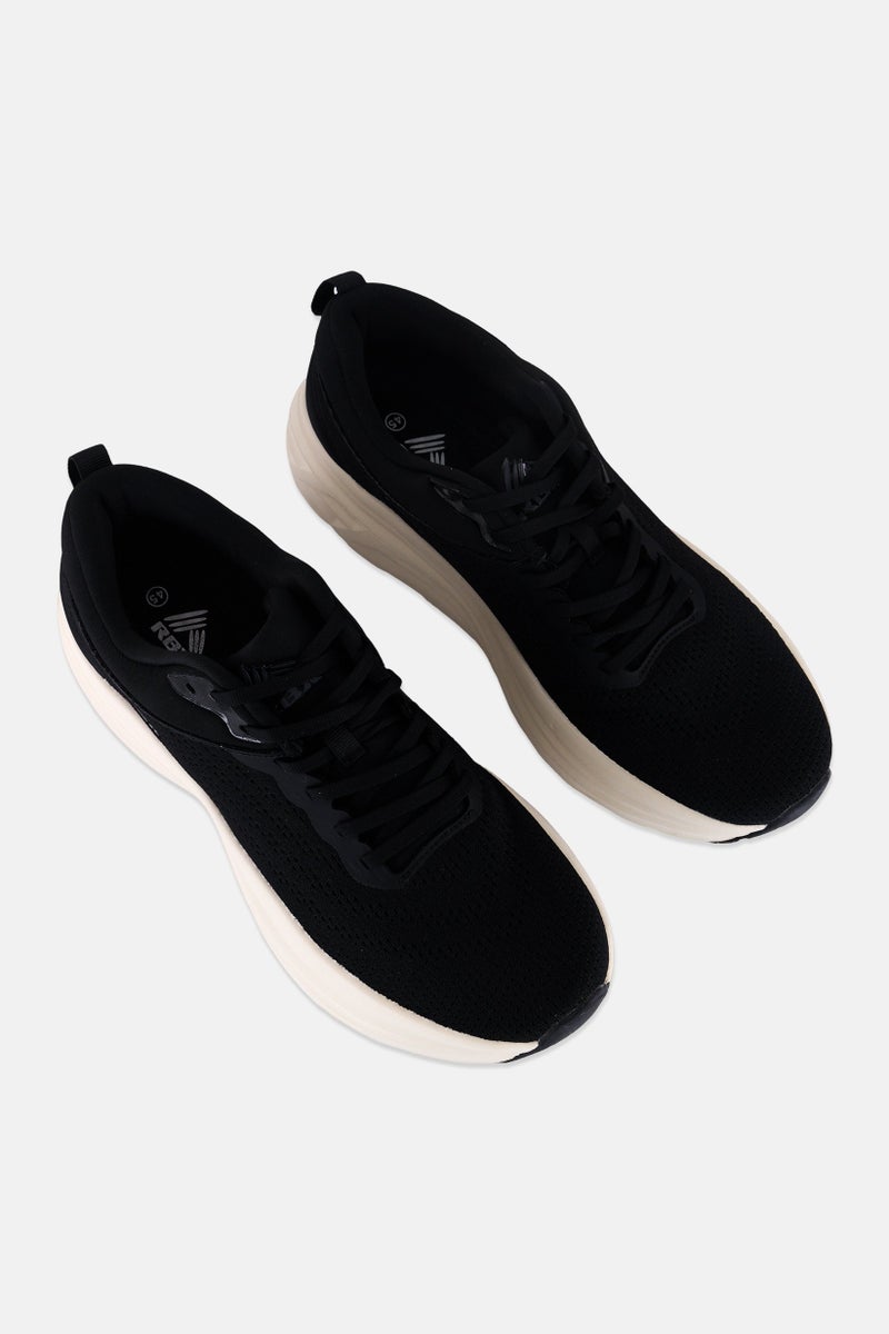 RBX أحذية خارجية للرجال مزودة بأربطة بشعار العلامة التجارية، سوداء - Image 2