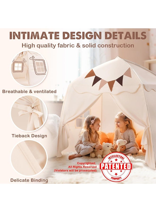 DUNISO Extra Large Kids Play Tent with Star Lights, Portable Foldable Tent, Indoor and Outdoor Playhouse for Boys and Girls, 130x100x130cm - Image 5