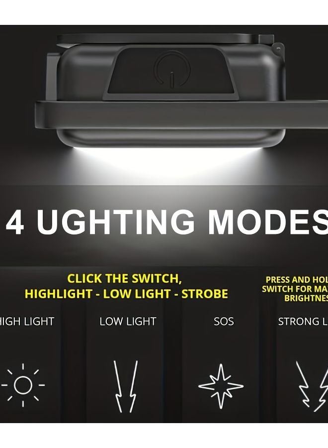 Rechargeable LED Keychain Flashlight Hands Free COB Torch With Magnet For Outdoor - Image 5