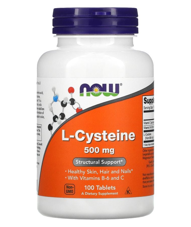 now L-Cysteine 500 mg 100 Tablets