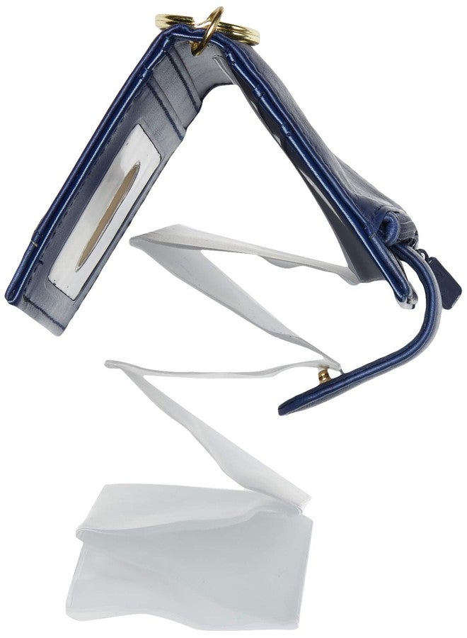 Buxton womens Heiress Pik-Me-Up® Tab Card Case, navy, One Size - Image 4