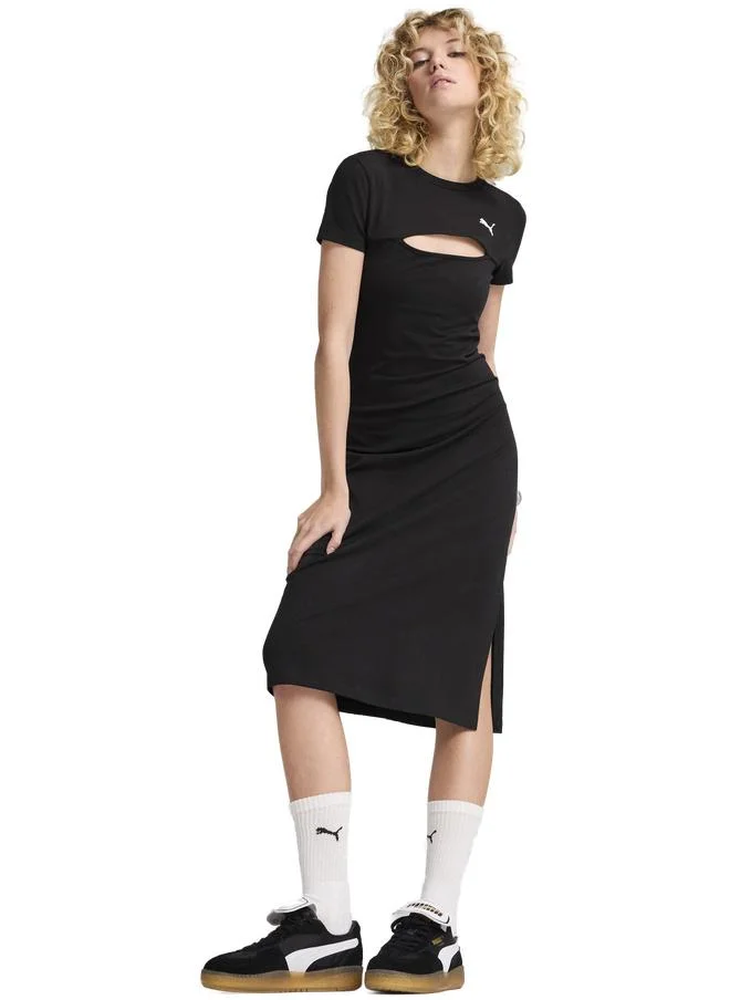 WARDROBE Essentials Midi Cut-Out Dress Women
