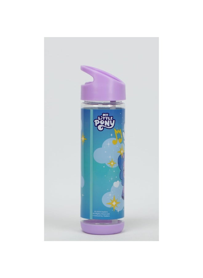 SunCe My Little Pony Plastic Water Bottle with Straw Purple and Blue 500 ml SUNS-4300MLO  - Image 4
