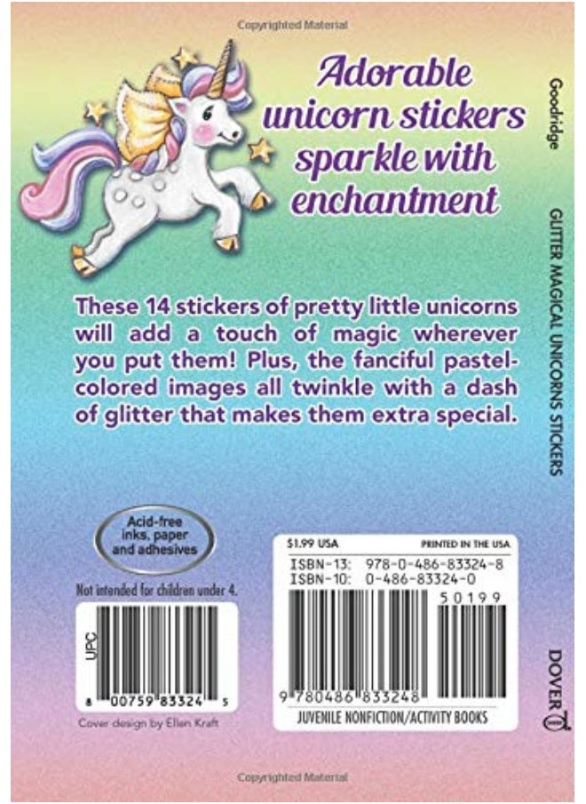 null - Glitter Magical Unicorns Stickers - Image 1
