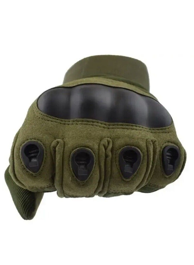 Motorcycle and Cycle Gloves, Full Finger Touchscreen For Riding Hiking Climbing Training (Size-L) Color-Green - Image 5