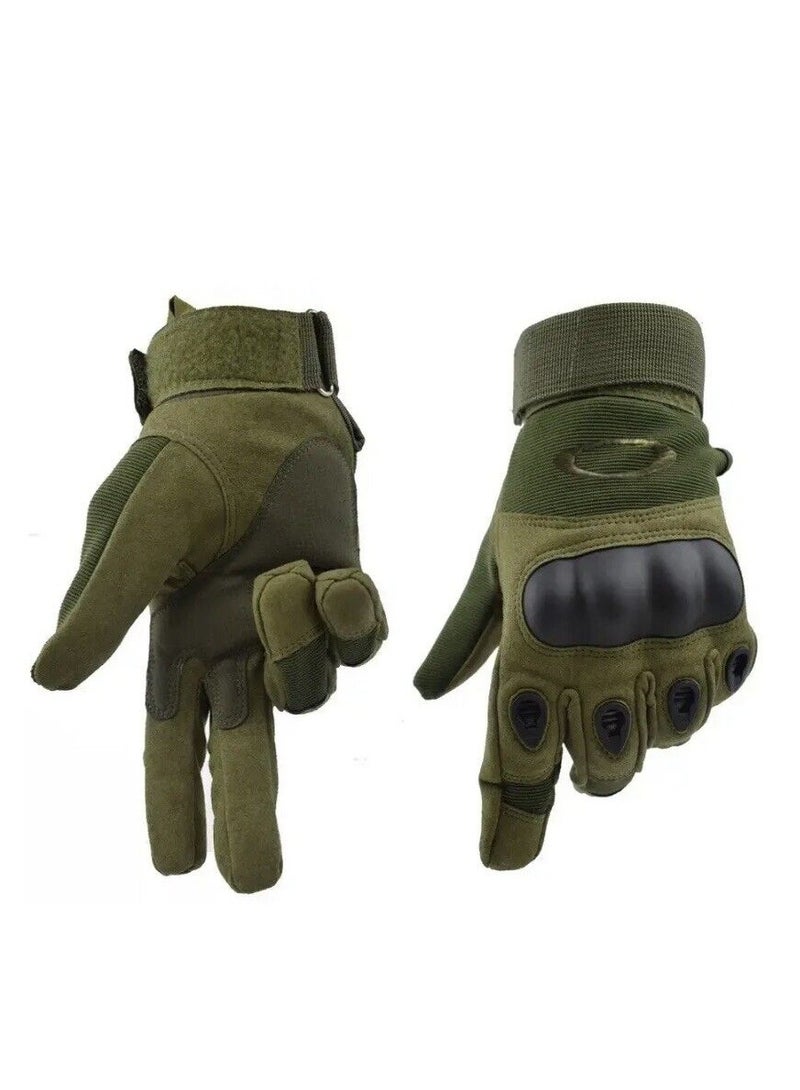 Motorcycle and Cycle Gloves, Full Finger Touchscreen For Riding Hiking Climbing Training (Size-L) Color-Green - Image 2