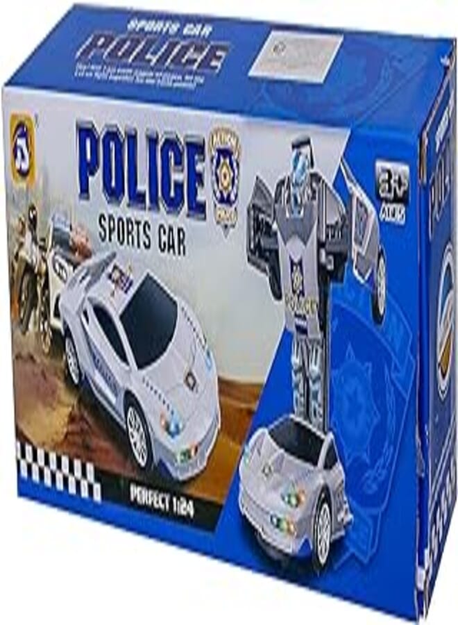 POLICE سيارة شرطة للأولاد - بيضاء