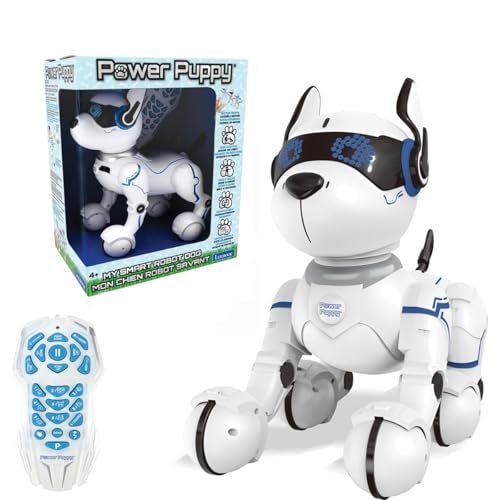 LEXiBOOK Power Puppy My Smart Dog Robot to Train Programmable Robot with Remote Control Training and Gesture Control Function Dance Music Light Effects Toy for Children DOG01 - Image 1
