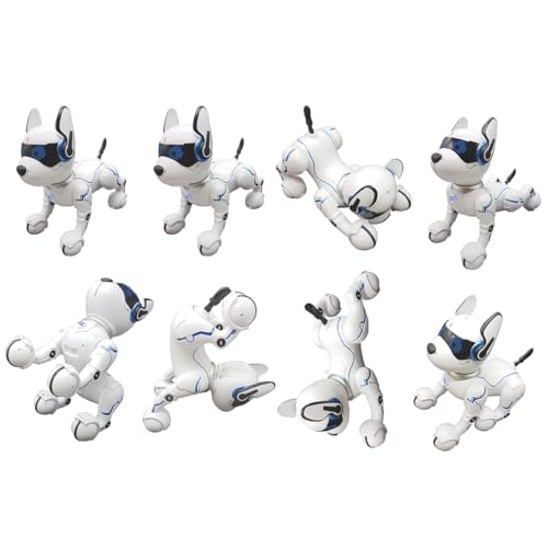LEXiBOOK Power Puppy My Smart Dog Robot to Train Programmable Robot with Remote Control Training and Gesture Control Function Dance Music Light Effects Toy for Children DOG01 - Image 5