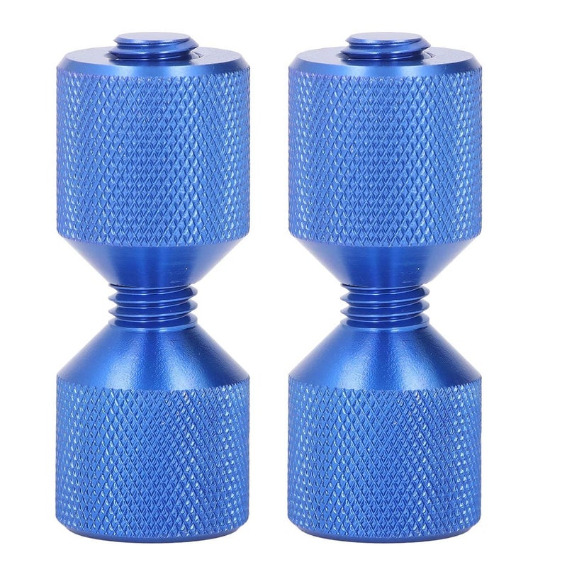 2pcs Flange Alignment Pin Anodized Aluminum 1 1 8in Double Hole Pins for 0.5 to 14in 150LB Pipe Flanges Lightweight Alignment Tool for Piping Projects Blue - Image 1