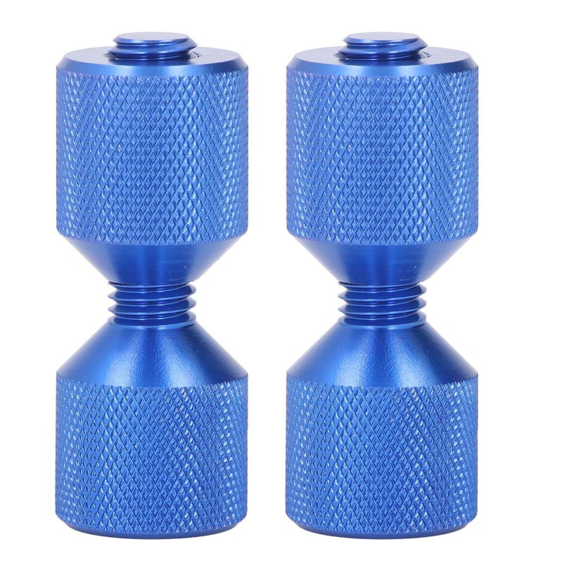 2pcs Flange Alignment Pin Anodized Aluminum 1 1 8in Double Hole Pins for 0.5 to 14in 150LB Pipe Flanges Lightweight Alignment Tool for Piping Projects Blue - Image 2