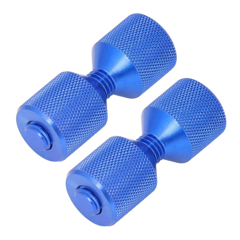 2pcs Flange Alignment Pin Anodized Aluminum 1 1 8in Double Hole Pins for 0.5 to 14in 150LB Pipe Flanges Lightweight Alignment Tool for Piping Projects Blue - Image 3
