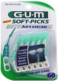 Gum 650R Soft-Picks Advanced Dental Picks, 60 Count  - Image 1