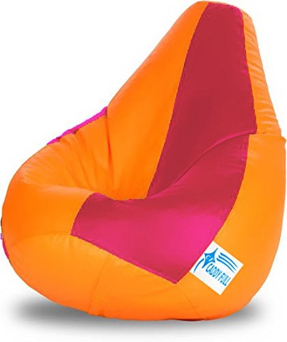 caddyFull XXL Bean Bag Without Beans (Yellow and Pink) - Image 5