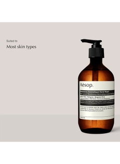 Aesop Reverence Aromatique Hand Wash | 500mL/16.9 oz | Paraben, Cruelty-free & Vegan  - Image 2