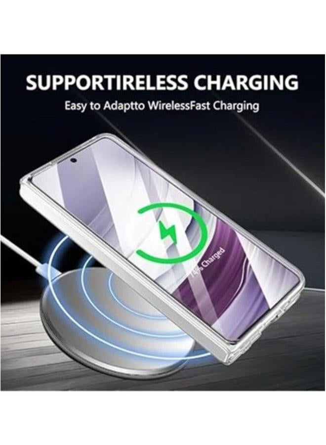Crystal Clear Magnetic Case Compatible with Huawei Mate X5/X3, Mag-Safe, 【Strong Magnet】 【Non-Yellowing】 【Built-in Screen Protector】 Transparent Slim Cover  - Image 2