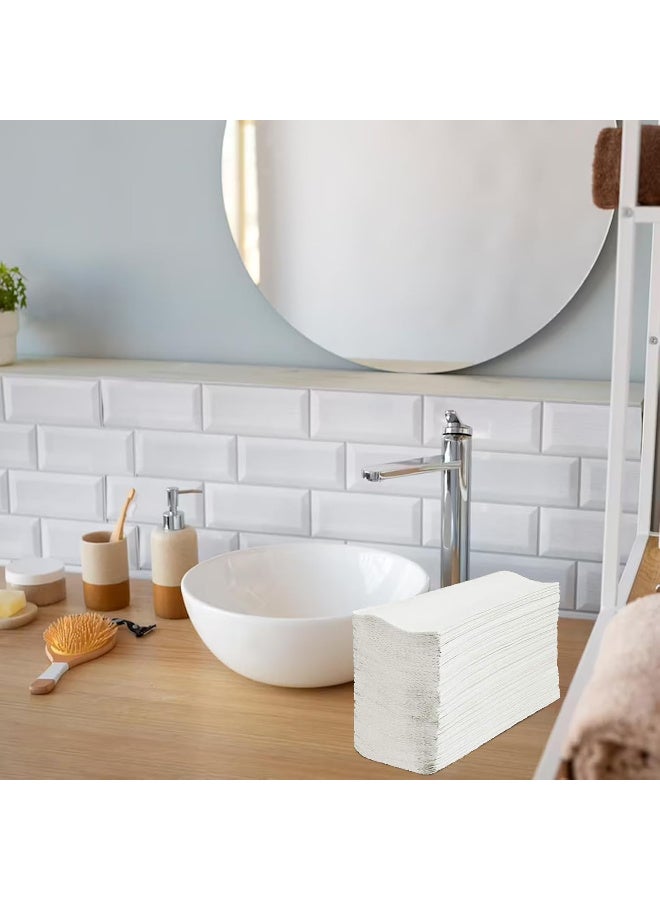 ساي مناديل يد ورقية فاخرة بطبقتين بنظام الطي المتداخل – 150 منديل × 20 عبوة × صندوقين، ناعمة، عالية الامتصاص وصحية، مناسبة لدورات المياه والمكاتب والأماكن العامة - Image 4