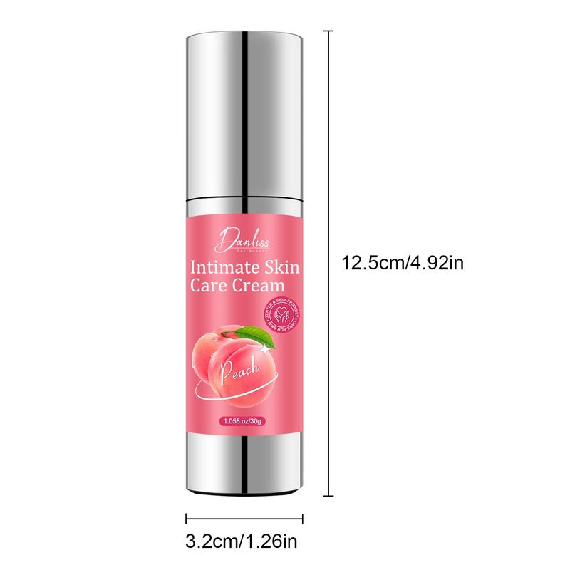 Danliss Peach Intimate Skin Care Cream 30g, Silver Pump Type, Brightens and Moisturizes, Mildly Acidic - Image 5