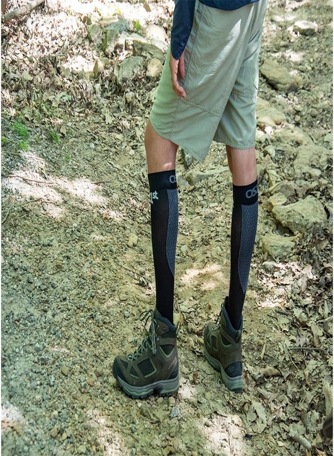 OS1st FS4 Compression Bracing Plantar Fasciitis Socks relives heel pain, improves circulation and overal foot health (US, Alpha, Large, Regular, Regular, Black) - Image 3