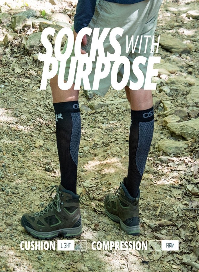 OS1st FS4 Compression Bracing Plantar Fasciitis Socks relives heel pain, improves circulation and overal foot health (US, Alpha, Large, Regular, Regular, Black) - Image 4