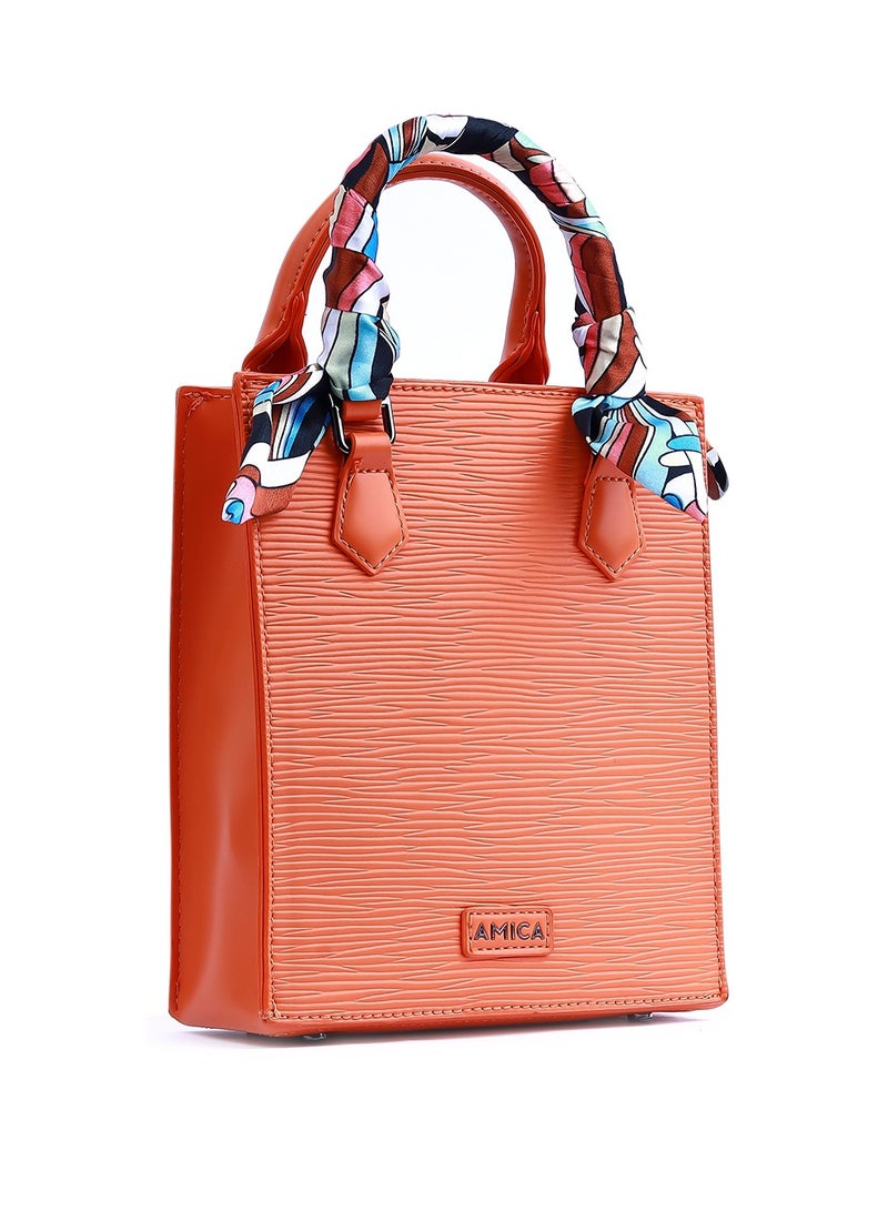 AMICA Diana Women's Mini Crossbody Bag- Orange - Image 3