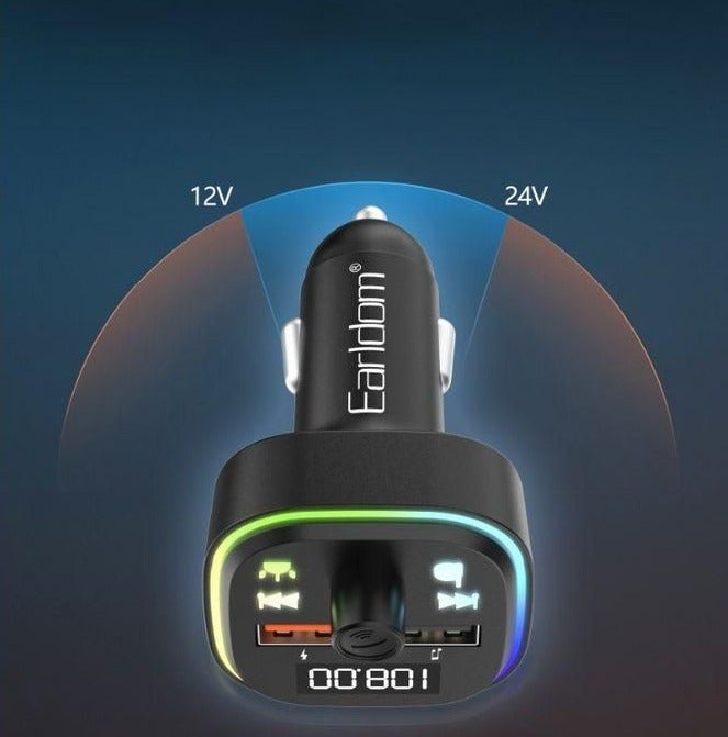 أيرلدوم شاحن سيارة بلوتوث ومحول إف إم من إيرلدوم ET-M85 بمنفذي USB (3.1 أمبير) - Image 4