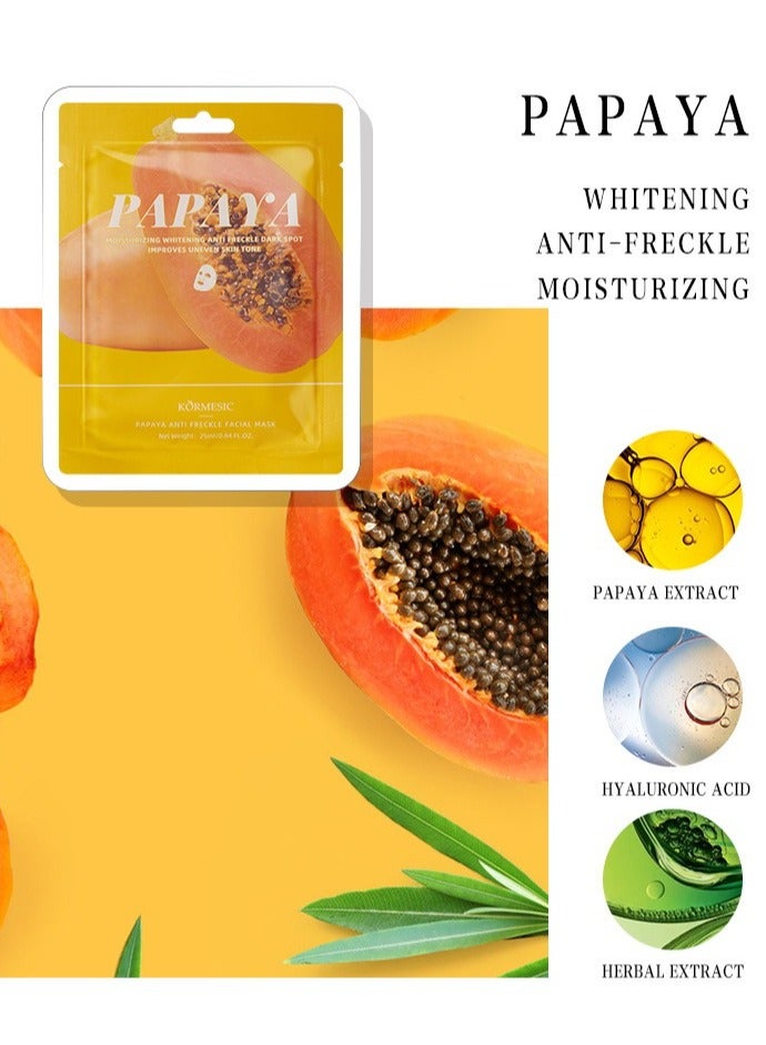 Kormesic Papaya Sheet Mask 5pcs  - Image 2