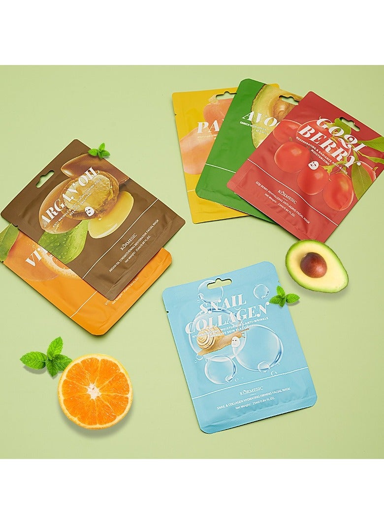 Kormesic Papaya Sheet Mask 5pcs  - Image 3