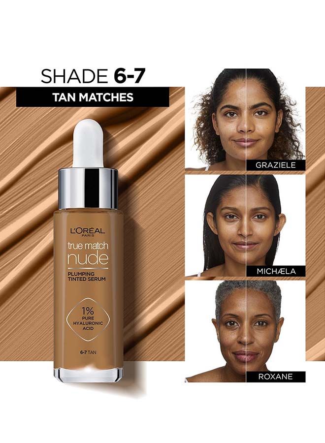 True Match Nude, Plumping tinted Serum, Shade 6-7