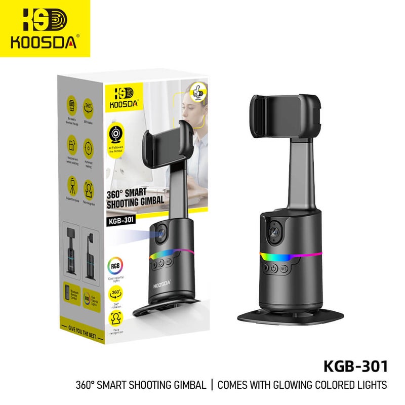 KOOSDA Capture, Illuminate, Create KGB-301 360° Gimbal with Colorful Lighting - Image 3