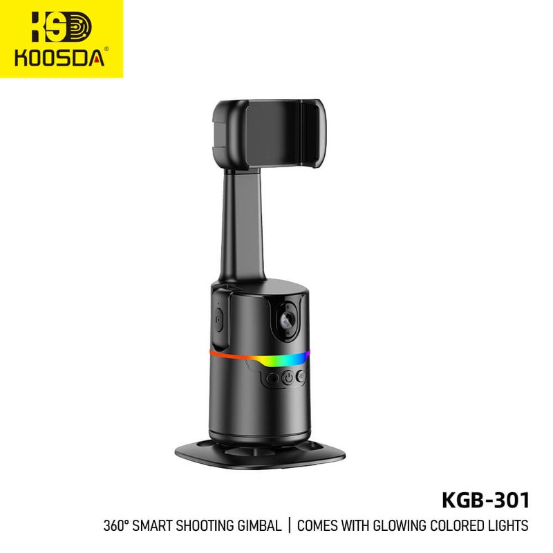 KOOSDA Capture, Illuminate, Create KGB-301 360° Gimbal with Colorful Lighting - Image 1