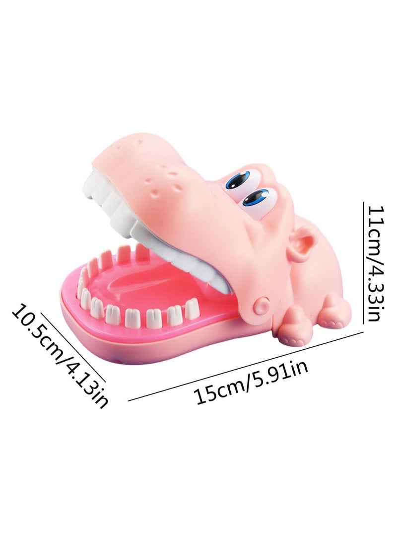 Biting Finger Toy - Biting Finger Hippo Toy | Biting Hand Dentist Toy, Interactive Mouth Biting Hand Kid Reaction Game, Biting Finger Dentist Game for Home School Supplies, Christmas - Image 3