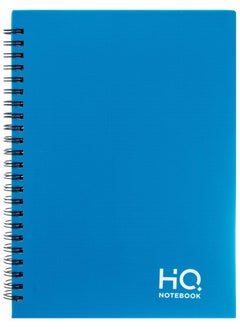 HQ A4 Size Wire Bound Hard Cover Notebook With 160 Pages Blue  - Image 1