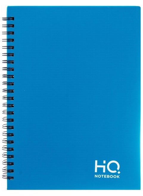 A4 Size Wire Bound Hard Cover Notebook With 160 Pages Blue