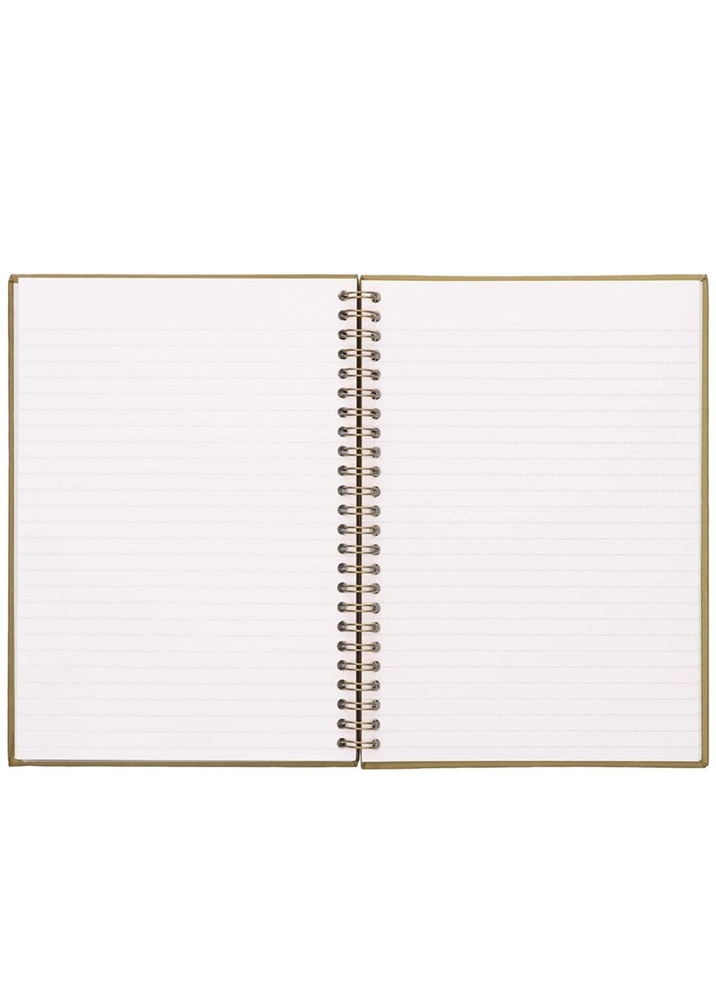 HQ - A4 Size Wire Bound Hard Cover Notebook With 160 Pages Blue - Image 1