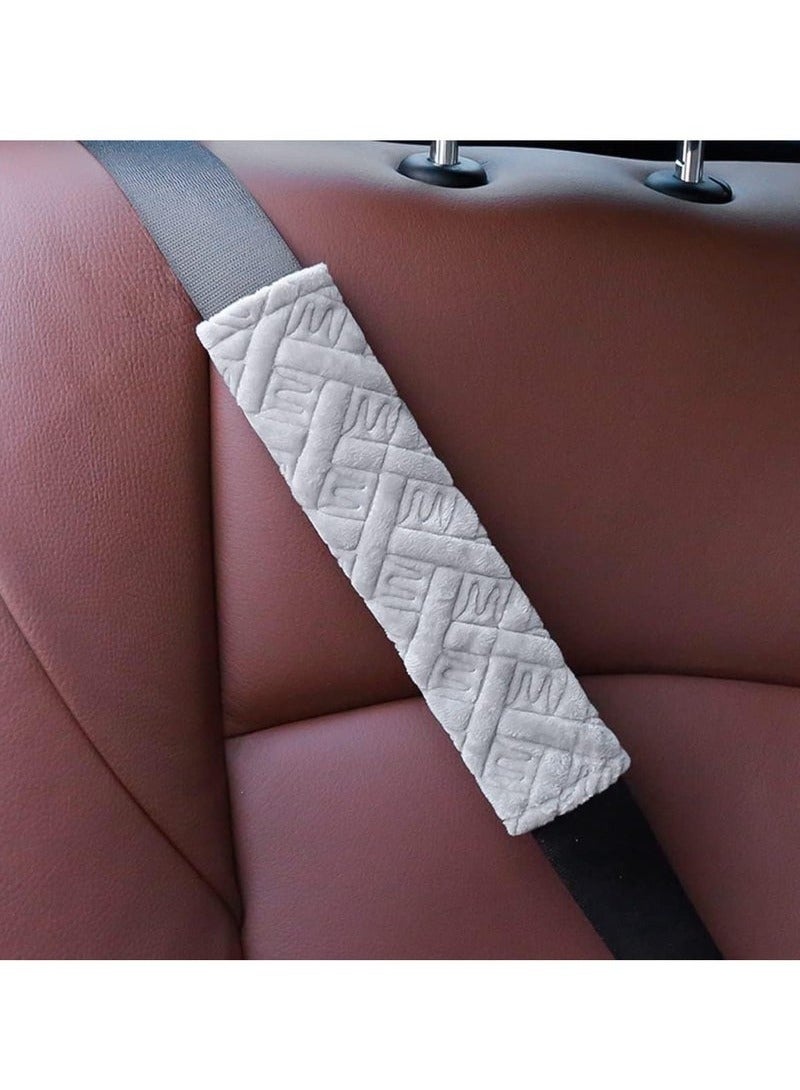 2 Pack Car Seat Belt Pads Cover, Universal Comfort Seatbelt Pad, Seat Belt Shoulder Strap Covers Harness Pad to Protect Neck and Shoulder from The Seat Belt Rubbing, Car Interior Accessories (Gray) - Image 5