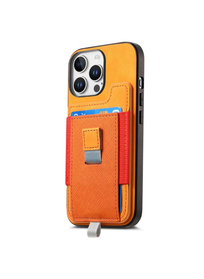 S-TOP Case For iPhone 11 Retro Magsafe Cross Leather Pull-Out Card Bag Back Phone Case - Image 2