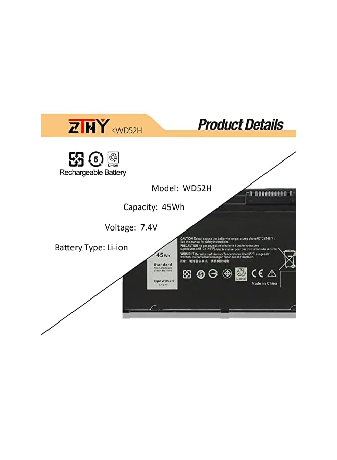 ZTHY 7.4V 45Wh Laptop Battery For Dell Latitude E7240 E7250 7240 7250 E7240 E7250 Wd52H Vfv59 Gvd76 Gd076 F3G33 Hj8Kp Kwffn W57Cv Jn0J1 J31N7 451-Bbfx - Image 3