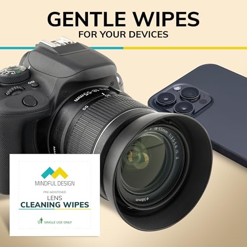 Mindful Design Lens Cleaning Wipes for Eyeglasses, 210ct - Individually Wrapped, Eye Glass Cleaning, Lens Wipes for Glasses/Sunglasses, Packaging May Vary - Image 5