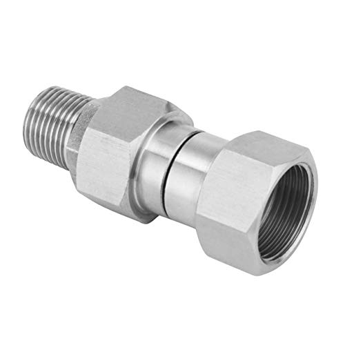 M MINGLE Pressure Washer Swivel Fitting, Metric M22 14mm Thread, Stainless Steel, 4500 PSI - Image 1