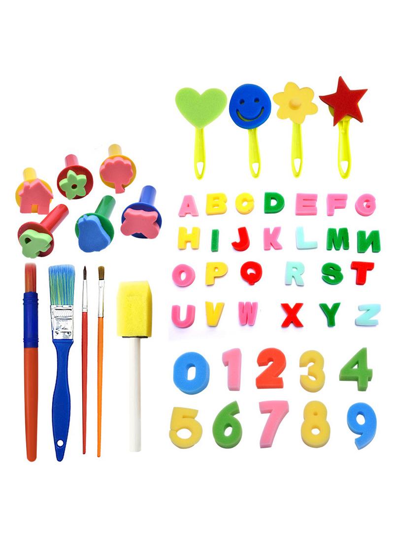 general 51-Piece Children's Painting Sponge Brush Set - Image 1