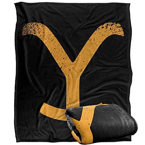 LOGOVISION Yellowstone Blanket 50x60 Yellowstone Y Branding Logo Silky Touch Super Soft Throw Blanket 