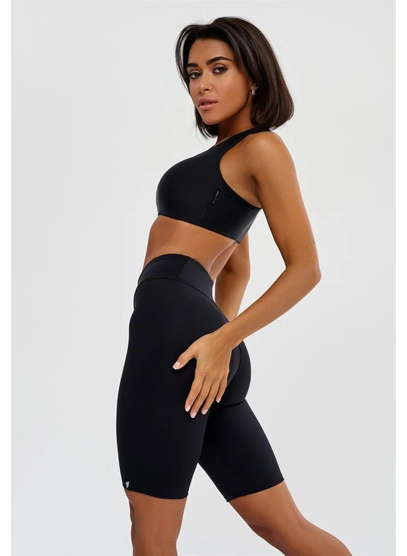 Bona Fide Bona Cycling Classic Black Classic High Waist Biker Gym Shorts for Women for Women | Best Price UAE