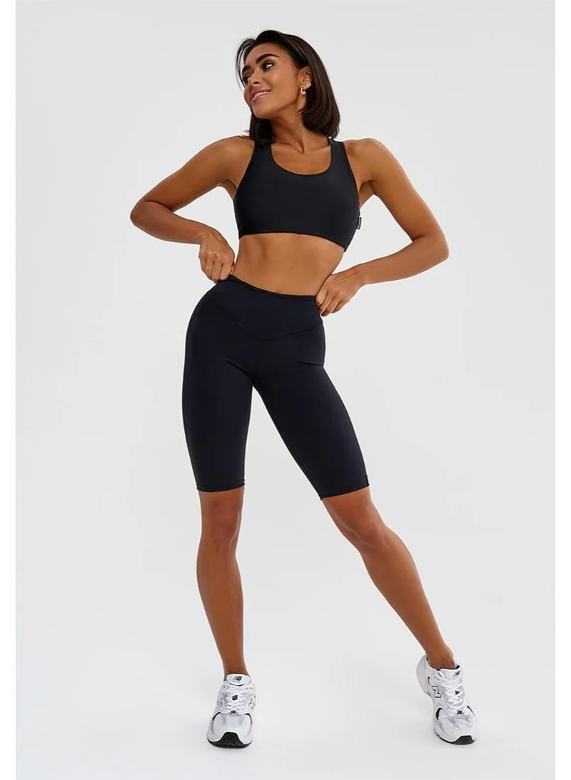 Bona Fide Bona Cycling Classic Black Classic High Waist Biker Gym Shorts for Women for Women | Best Price UAE