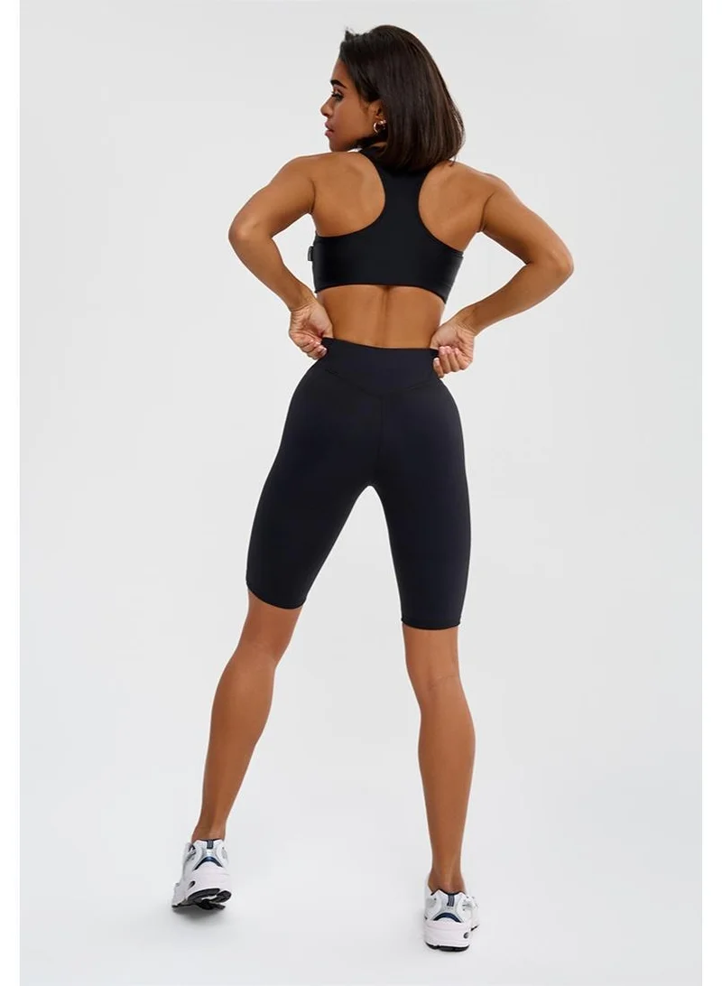 Bona Fide Bona Cycling Classic Black Classic High Waist Biker Gym Shorts for Women for Women | Best Price UAE