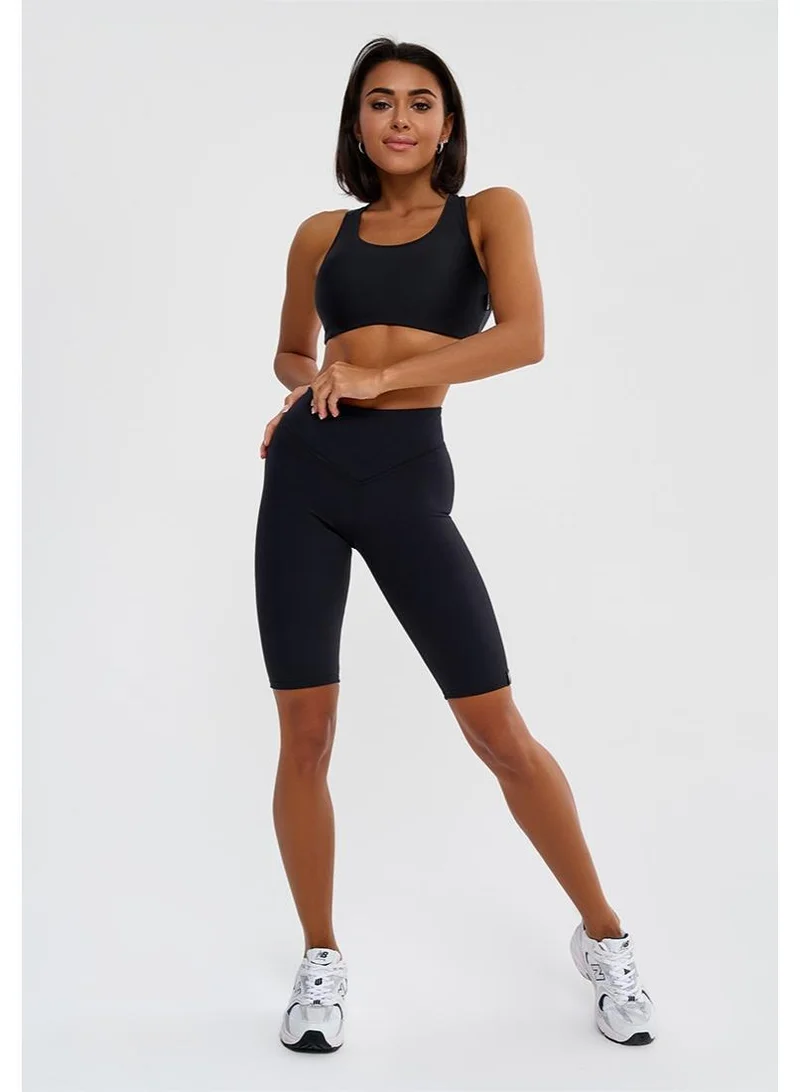 Bona Fide Bona Cycling Classic Black Classic High Waist Biker Gym Shorts for Women for Women | Best Price UAE