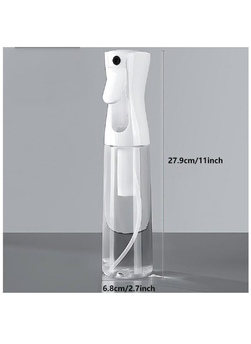 HaHaHai 2 Piece Hair Spray Misting Bottle, 200ml + 500ml Refillable Fine Mist Sprayer Bottle, Ultra Fine Continuous Water Mister For Salon, Gardening, Plants & Skin Care (Transparent)  - Image 3