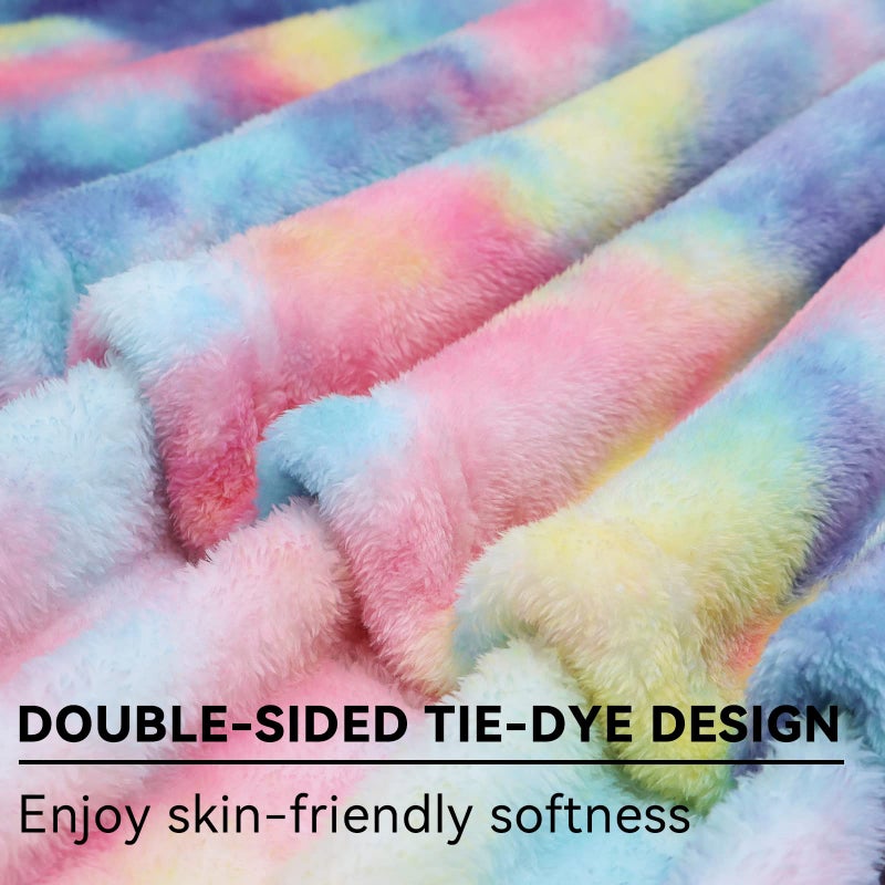 obinsm Colorful Fleece Blanket, Plush Cozy Throw Blanket for Couch and Bed, Luxury Soft Fuzzy Microfiber Cover, Warm Lightweight Comfort Blanket for Home Decor, Easter Birthday Gifts for Women Mom - Image 5