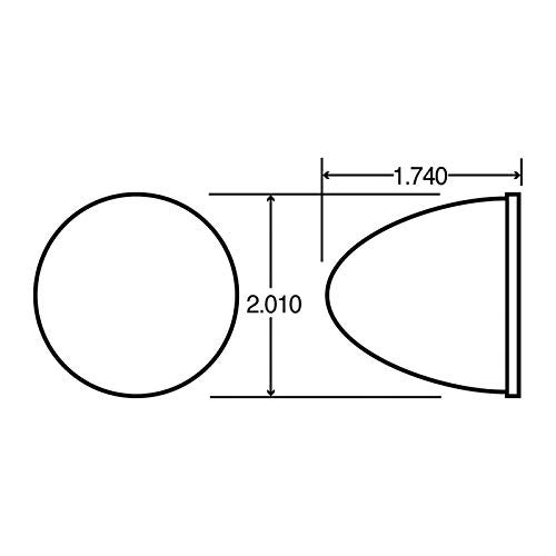 Truck-Lite Model 30 Marker Light Beehive Red 2" Round 30201R - Image 4