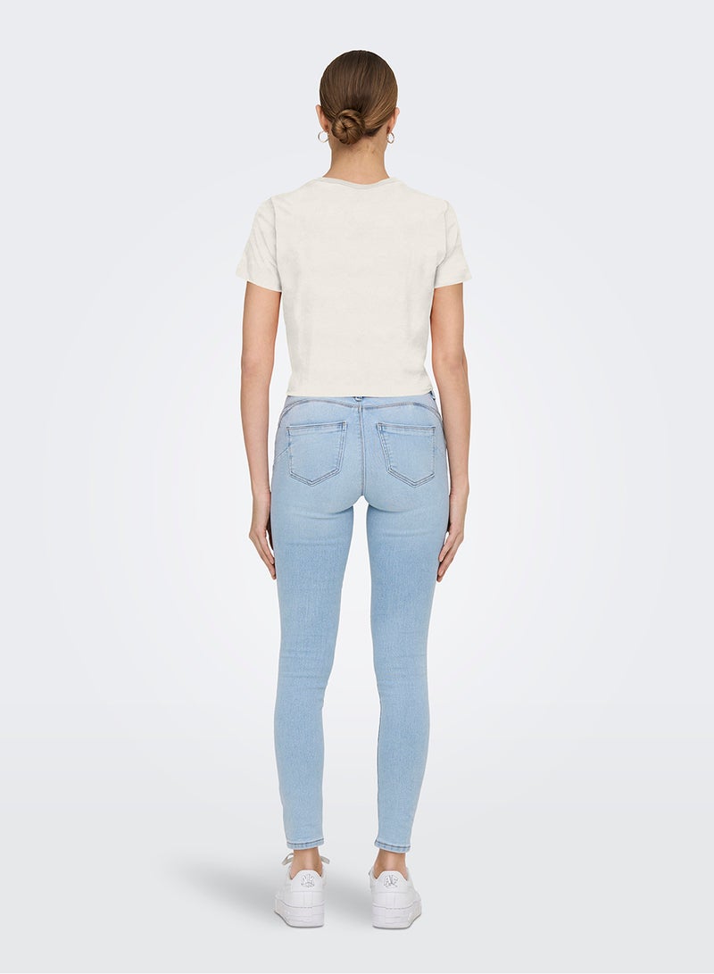 ONLY Onlmay Life S/S Short Knot Top Box Jrs - Image 4